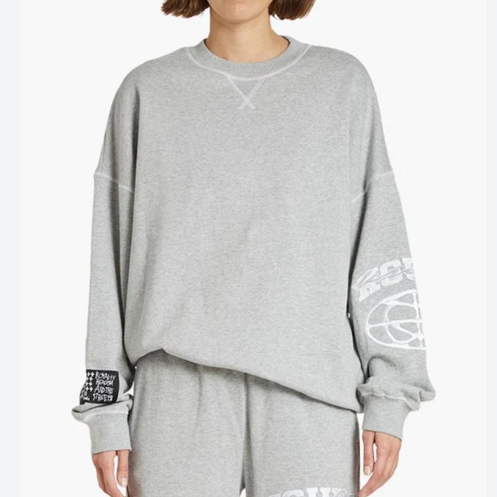 Ksubi 1990 OG GREY MARLE Crew Sweatshirt